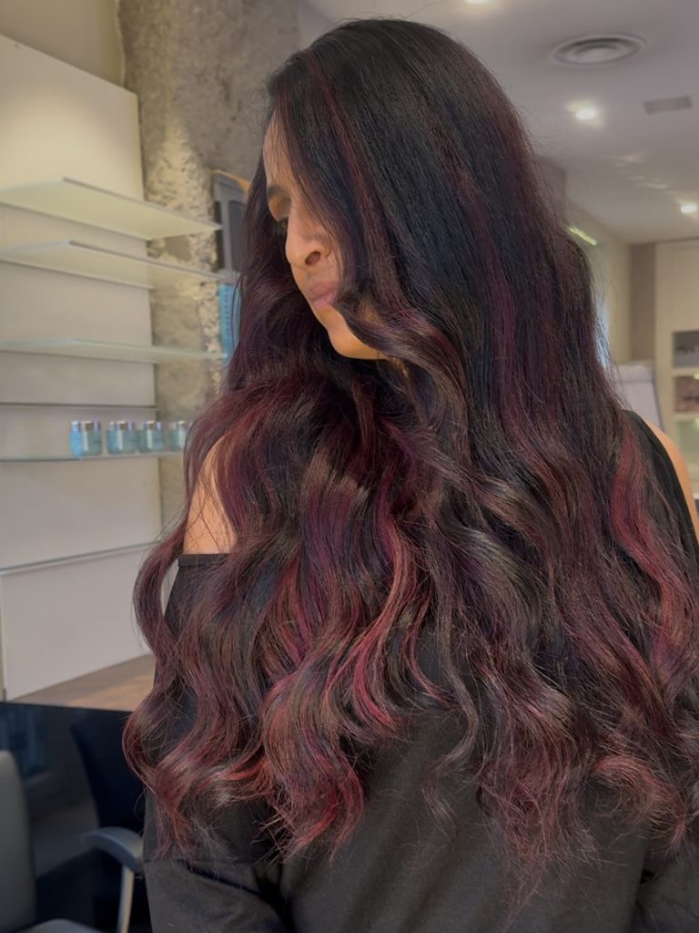 coiffeuse cheveux couleur